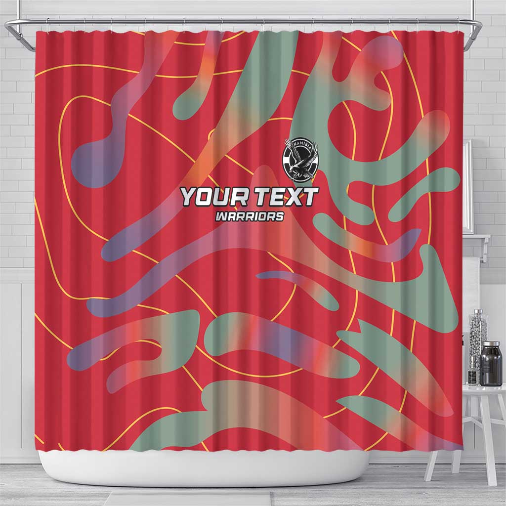 Custom Namibia Football Shower Curtain Go Namibia Warriors