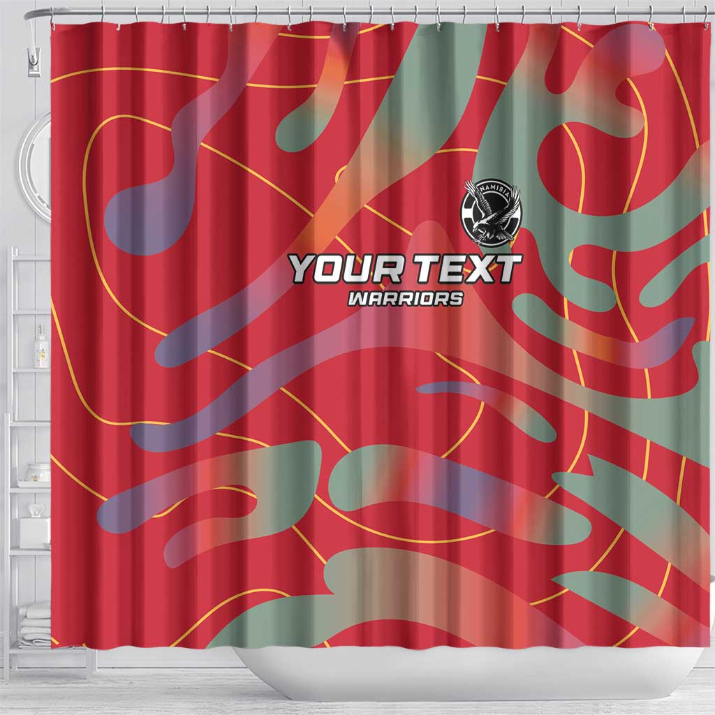 Custom Namibia Football Shower Curtain Go Namibia Warriors