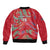 Custom Namibia Football Sleeve Zip Bomber Jacket Go Namibia Warriors - Wonder Print Shop