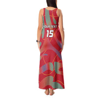 Custom Namibia Football Tank Maxi Dress Go Namibia Warriors - Wonder Print Shop