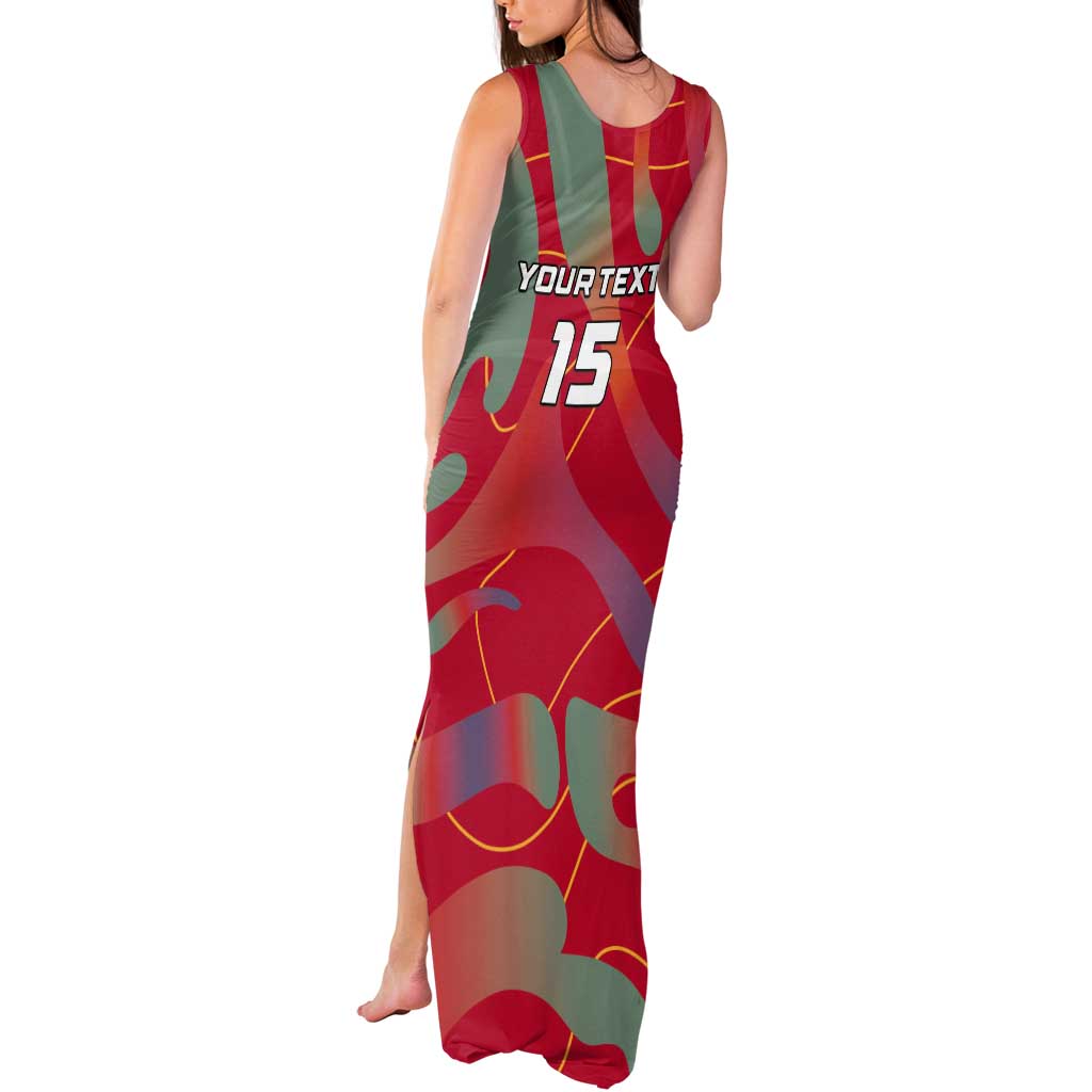 Custom Namibia Football Tank Maxi Dress Go Namibia Warriors - Wonder Print Shop