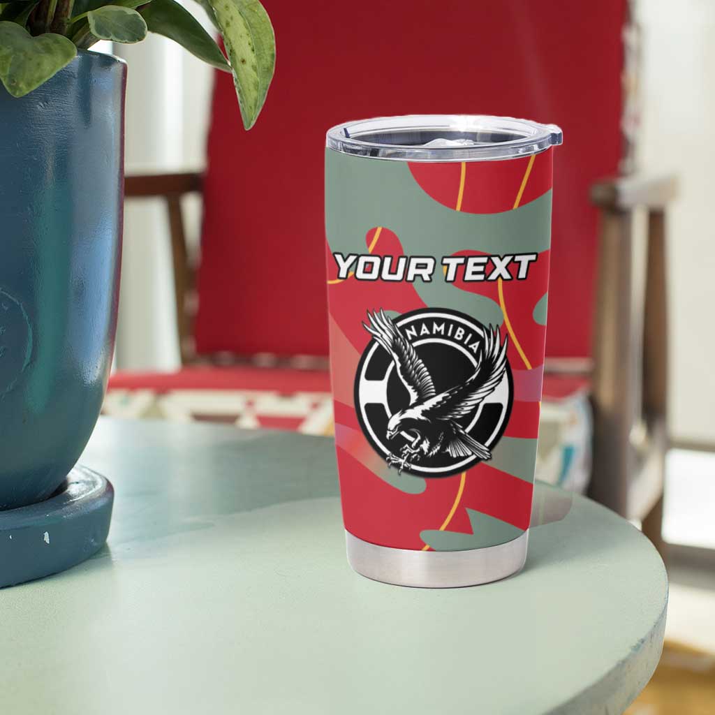 Custom Namibia Football Tumbler Cup Go Namibia Warriors - Wonder Print Shop