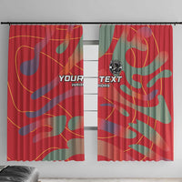 Custom Namibia Football Window Curtain Go Namibia Warriors - Wonder Print Shop