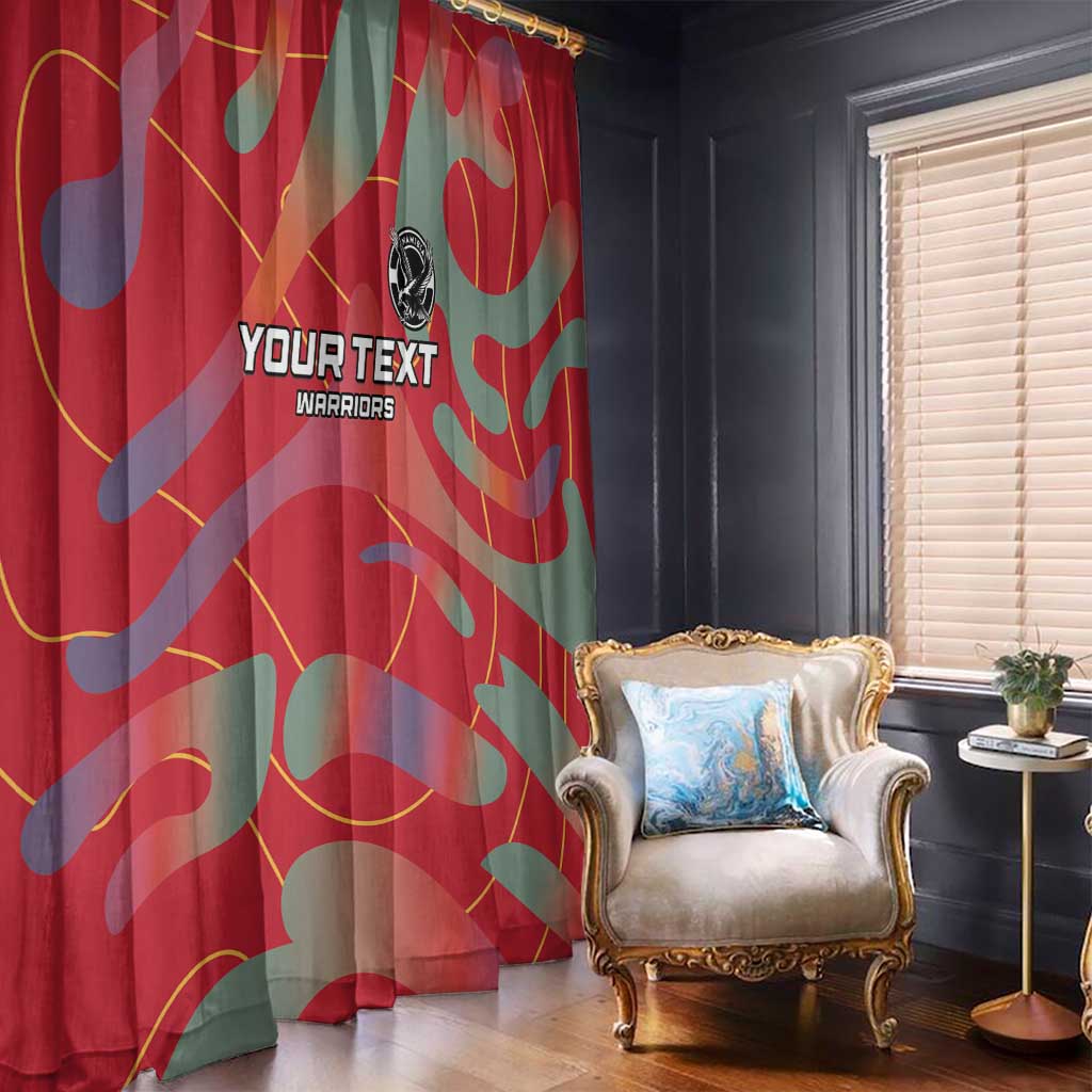 Custom Namibia Football Window Curtain Go Namibia Warriors - Wonder Print Shop