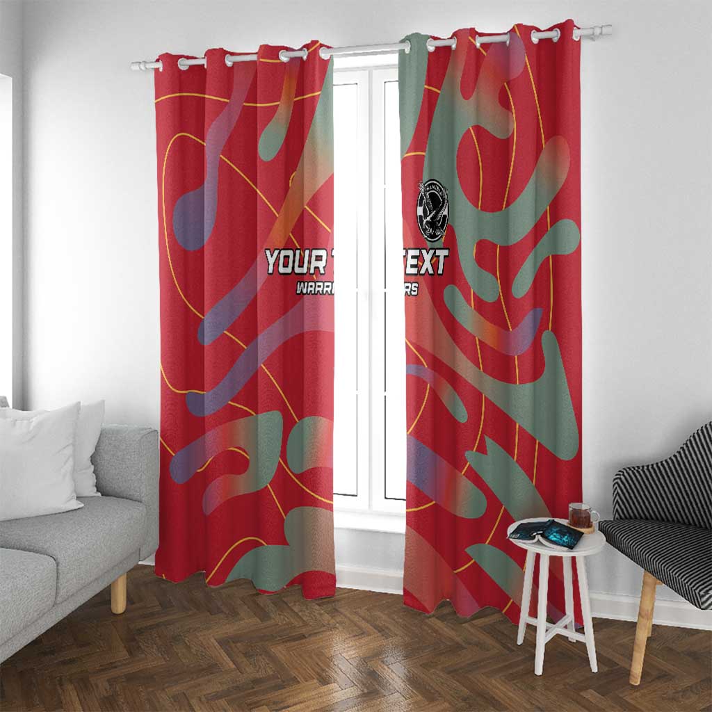 Custom Namibia Football Window Curtain Go Namibia Warriors - Wonder Print Shop