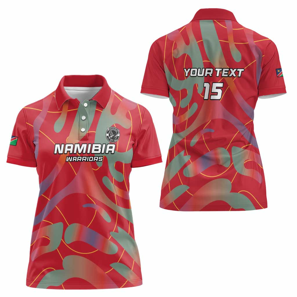 Custom Namibia Football Women Polo Shirt Go Namibia Warriors - Wonder Print Shop