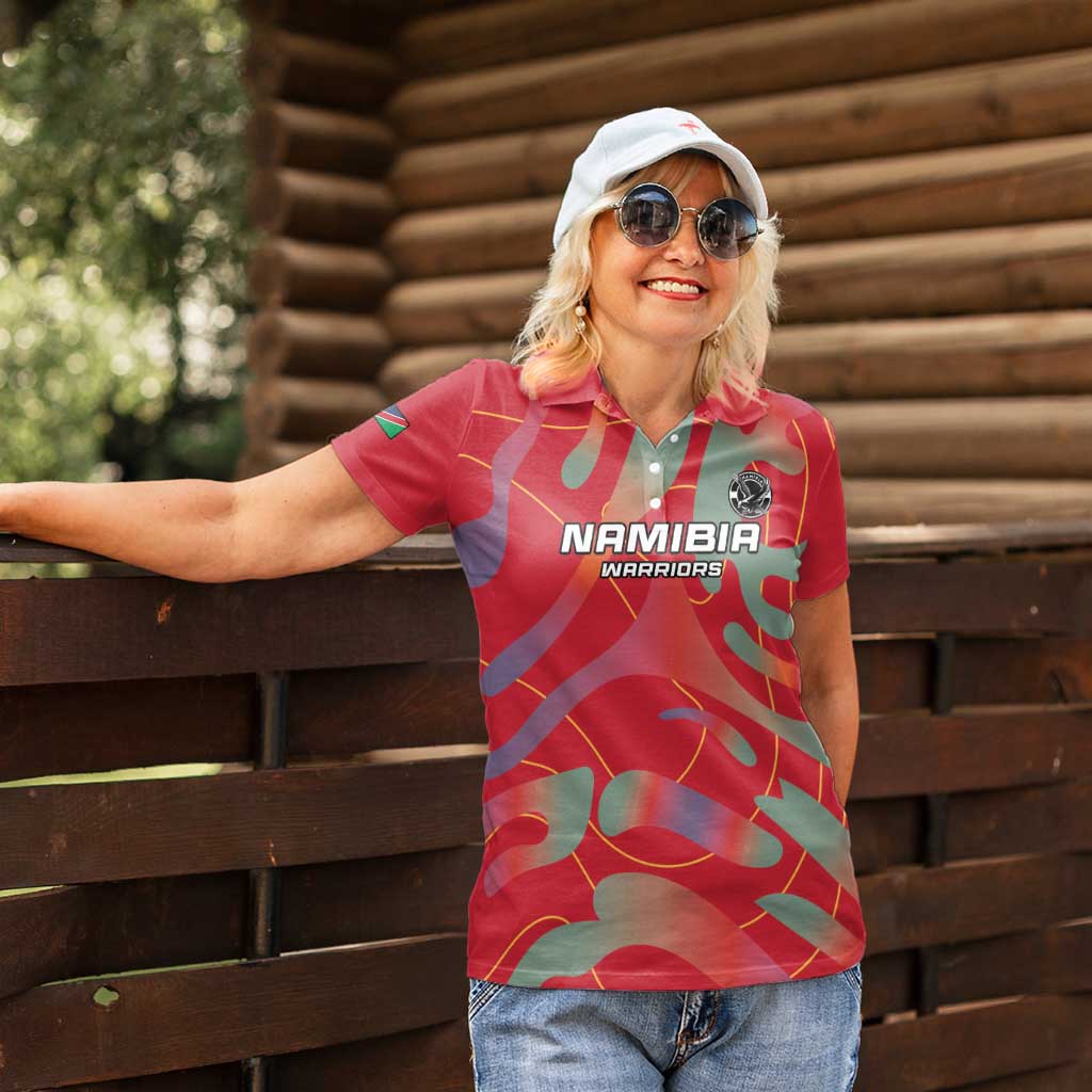 Custom Namibia Football Women Polo Shirt Go Namibia Warriors - Wonder Print Shop