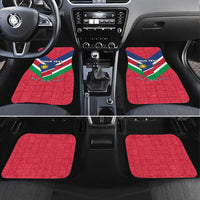 Personalised Namibia Independence Day Car Mats Coat Of Arms With Flag Map - Wonder Print Shop
