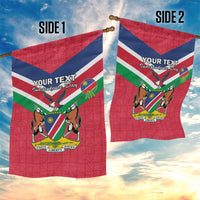 Personalised Namibia Independence Day Garden Flag Coat Of Arms With Flag Map - Wonder Print Shop