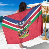 Personalised Namibia Independence Day Sarong Coat Of Arms With Flag Map - Wonder Print Shop