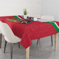 Personalised Namibia Independence Day Tablecloth Coat Of Arms With Flag Map - Wonder Print Shop