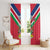 Personalised Namibia Independence Day Window Curtain Coat Of Arms With Flag Map - Wonder Print Shop