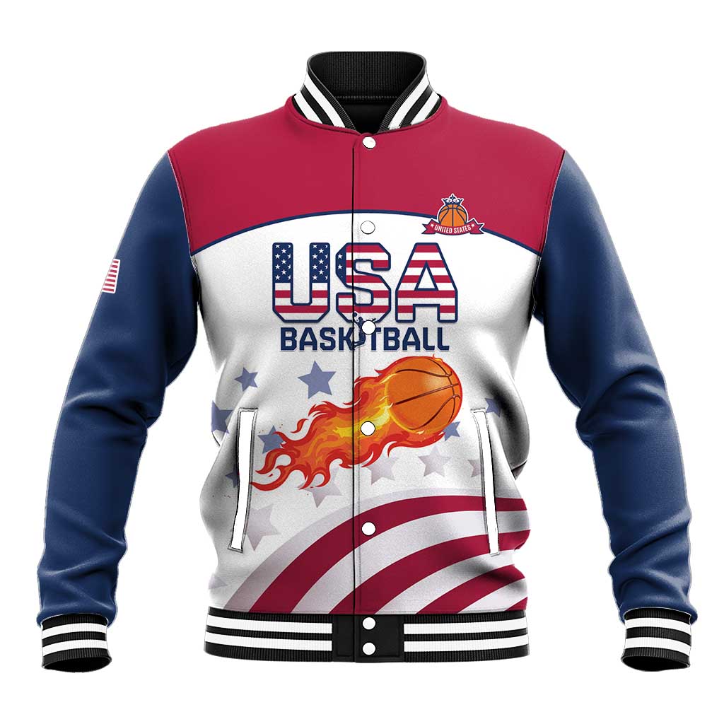Custom United States Basketball Baseball Jacket Go Champions