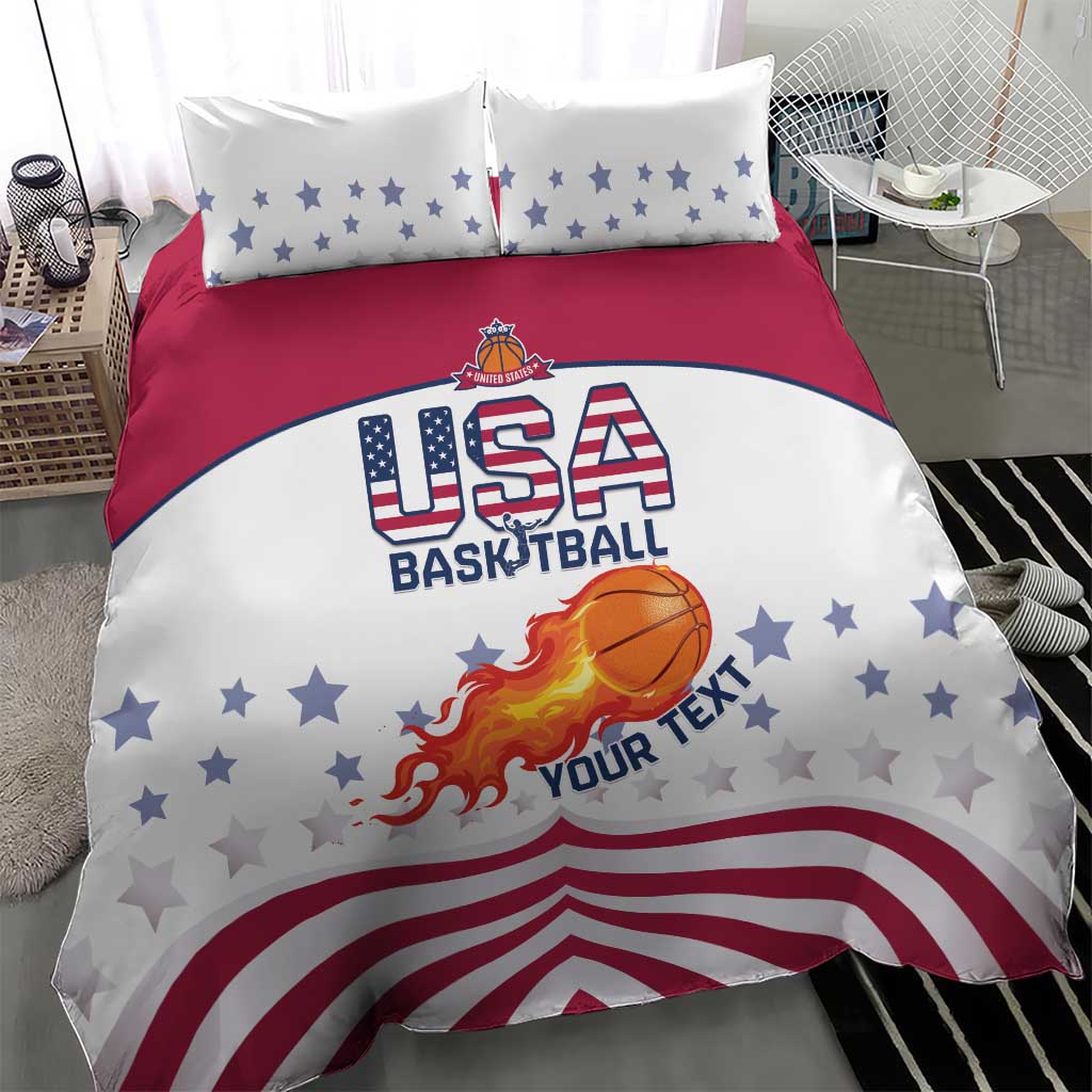 Custom United States Basketball Bedding Set Go Champions