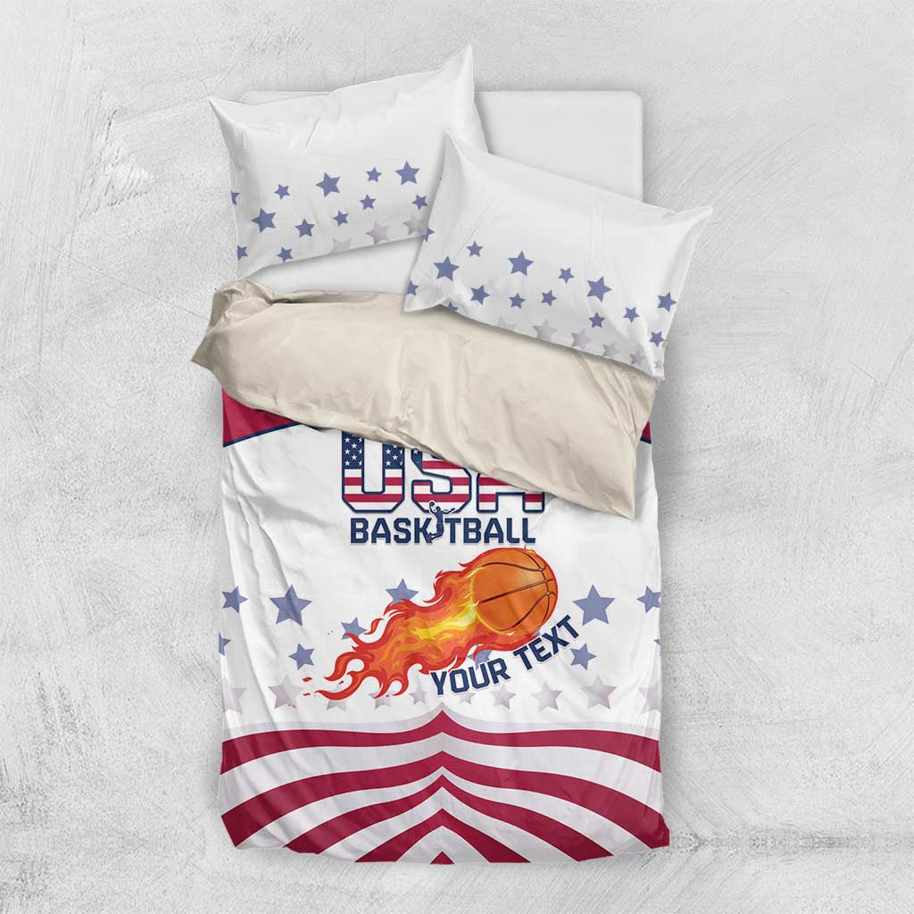 Custom United States Basketball Bedding Set Go Champions