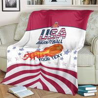 Custom United States Basketball Blanket Go Champions