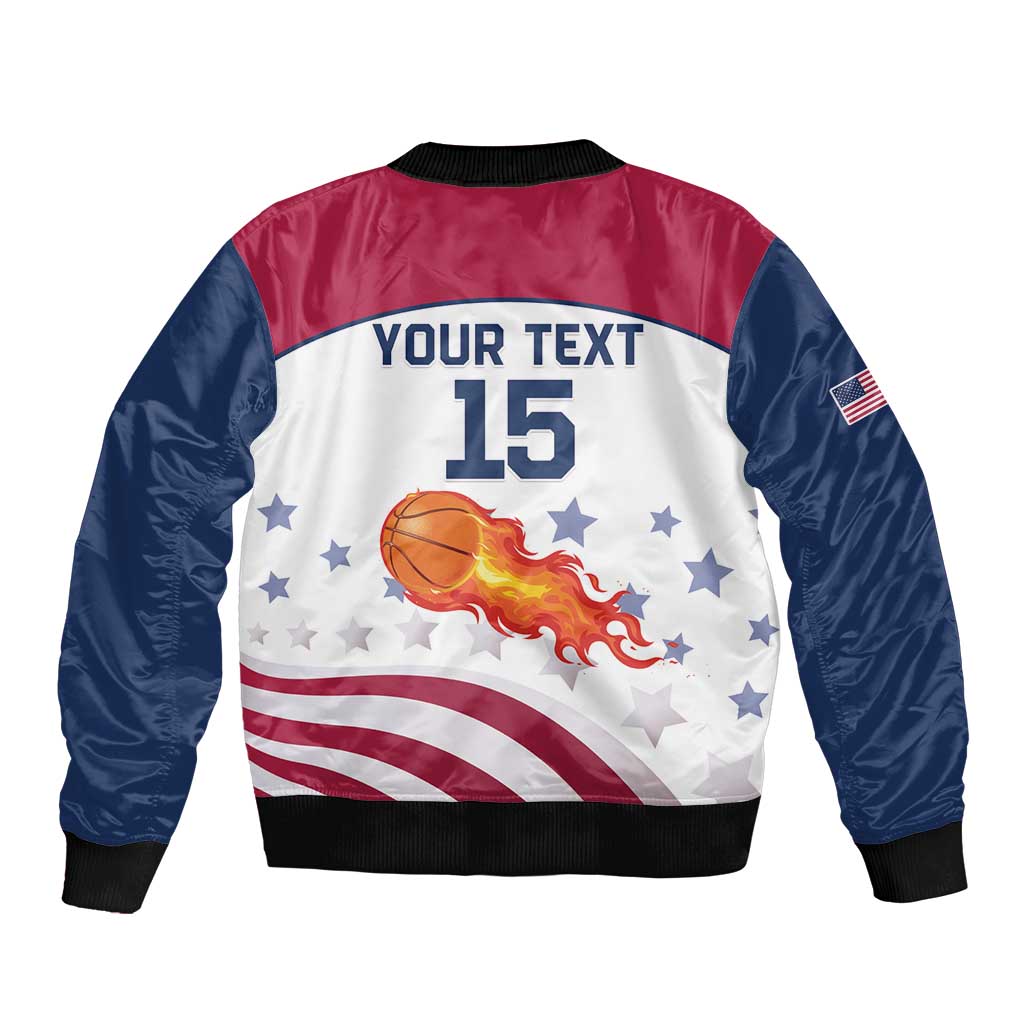 Custom United States Basketball Bomber Jacket Go Champions