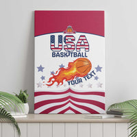 Custom United States Basketball Canvas Wall Art Go Champions