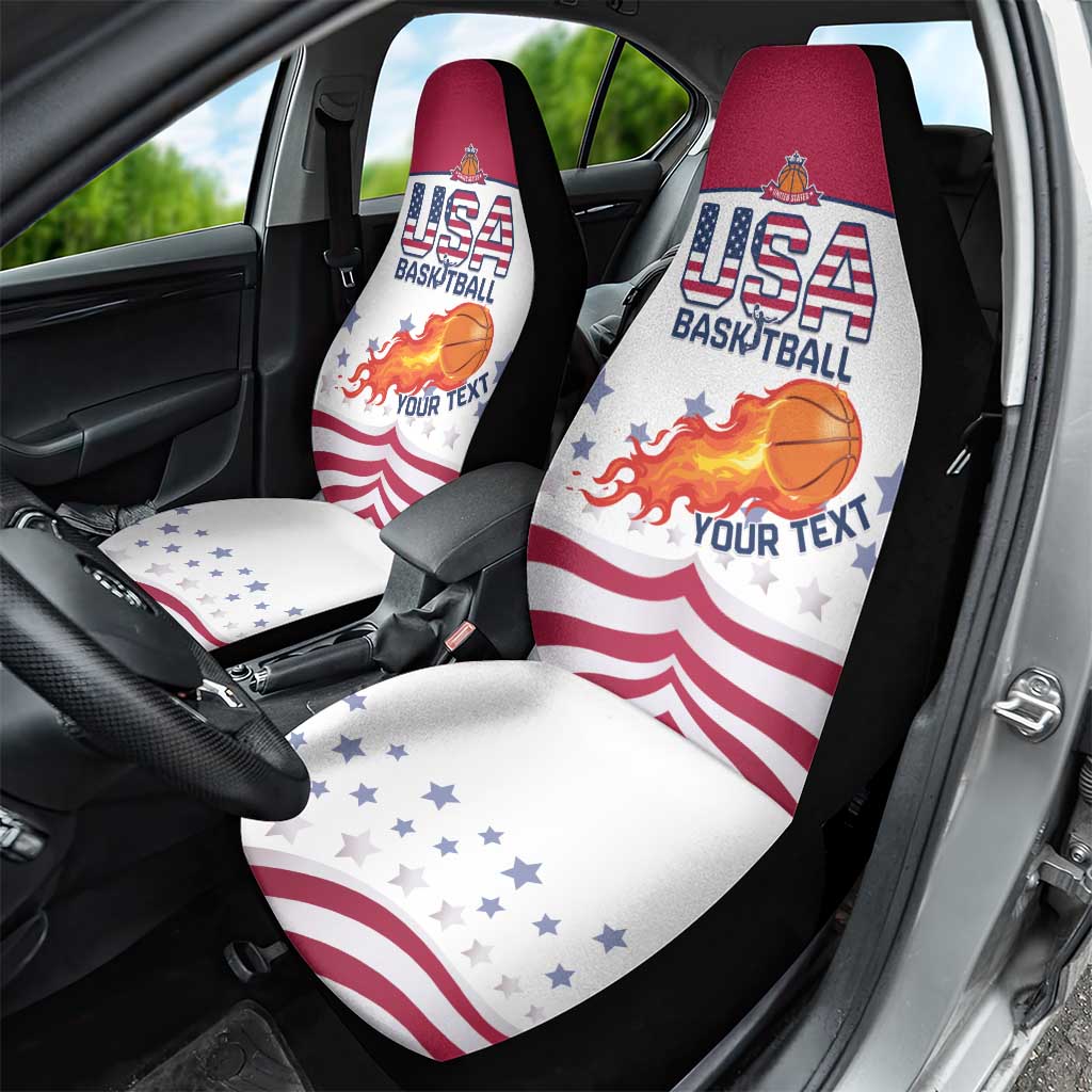 Custom United States Basketball Car Seat Cover Go Champions