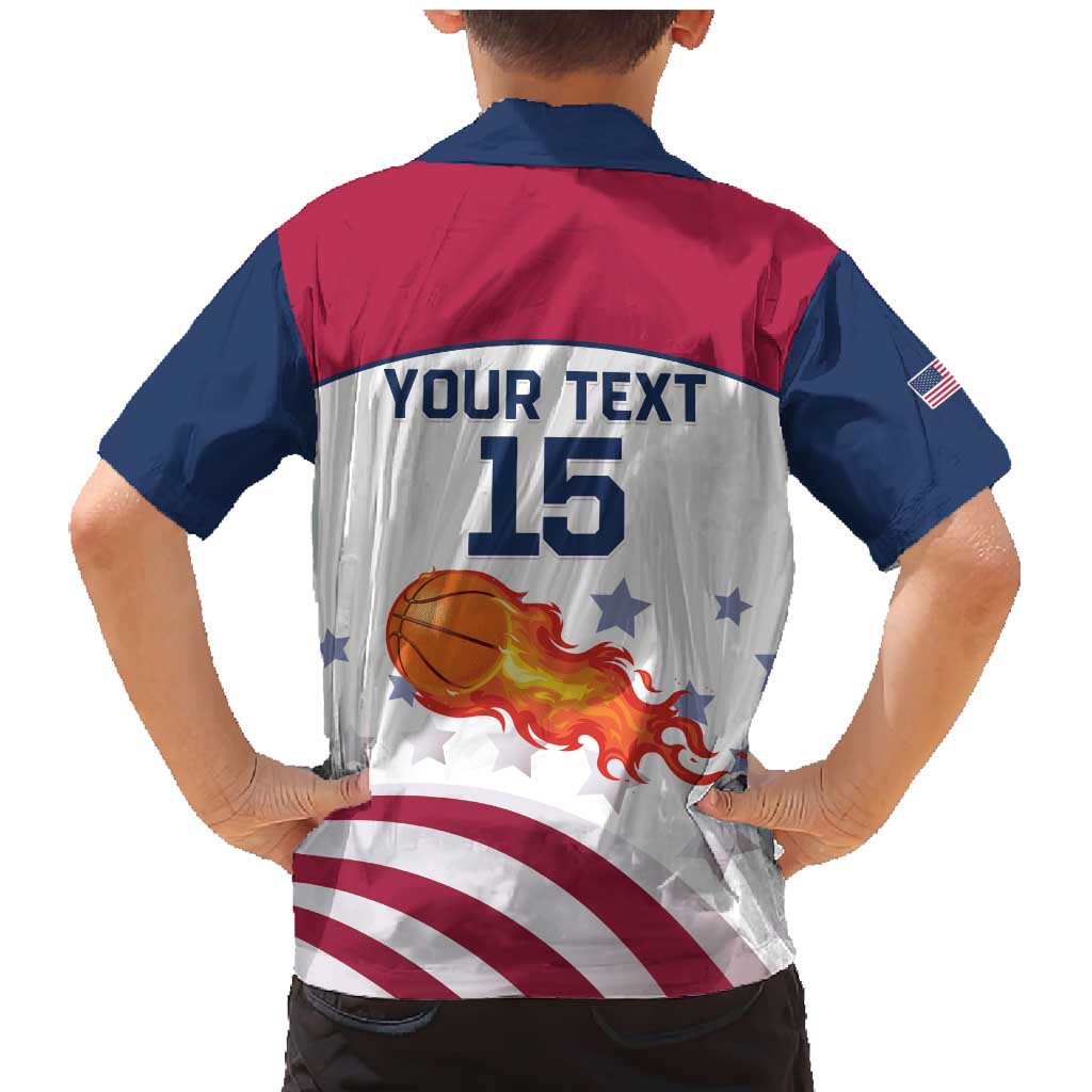 Custom United States Basketball Family Matching Mermaid Dress and Hawaiian Shirt Go Champions