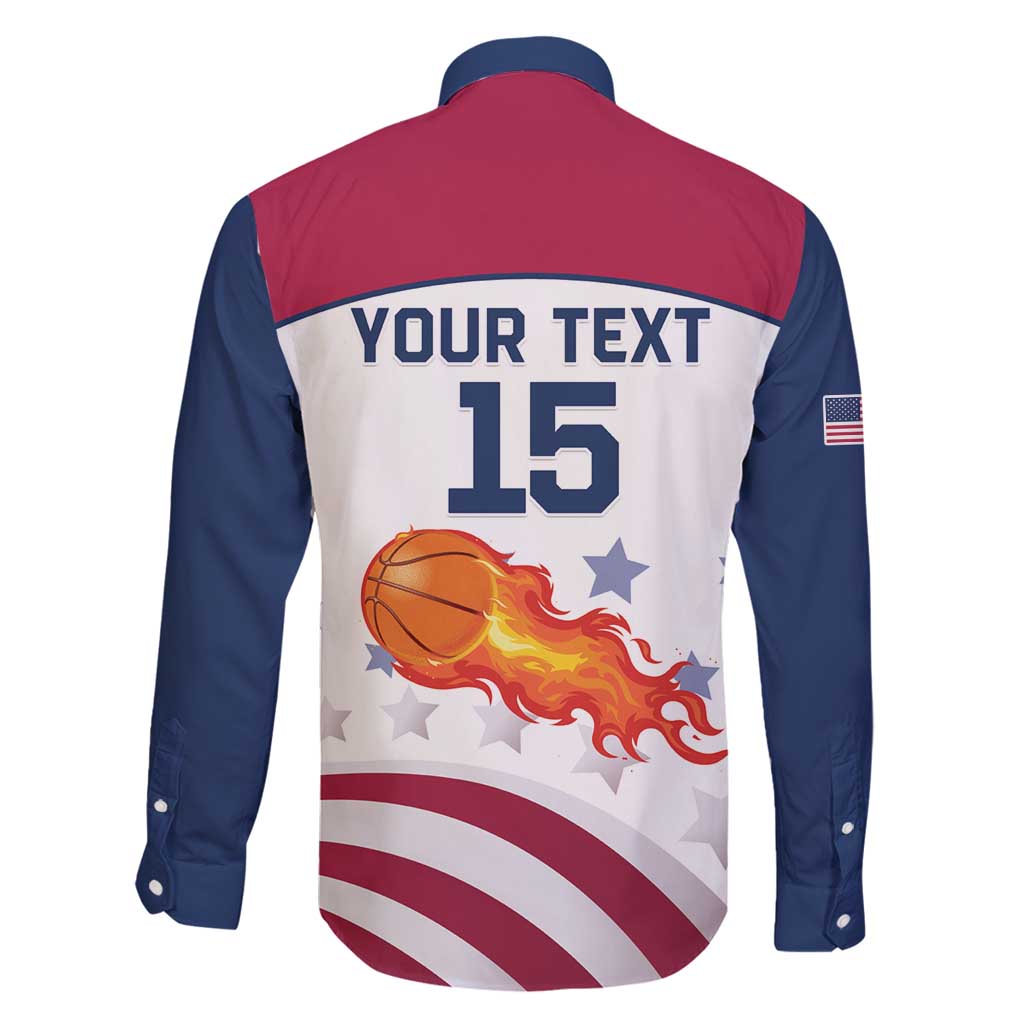 Custom United States Basketball Family Matching Off Shoulder Maxi Dress and Hawaiian Shirt Go Champions