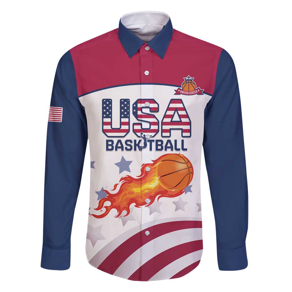 Custom United States Basketball Family Matching Off Shoulder Short Dress and Hawaiian Shirt Go Champions