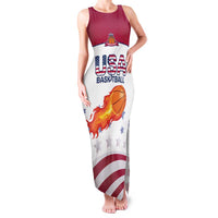 Custom United States Basketball Family Matching Tank Maxi Dress and Hawaiian Shirt Go Champions