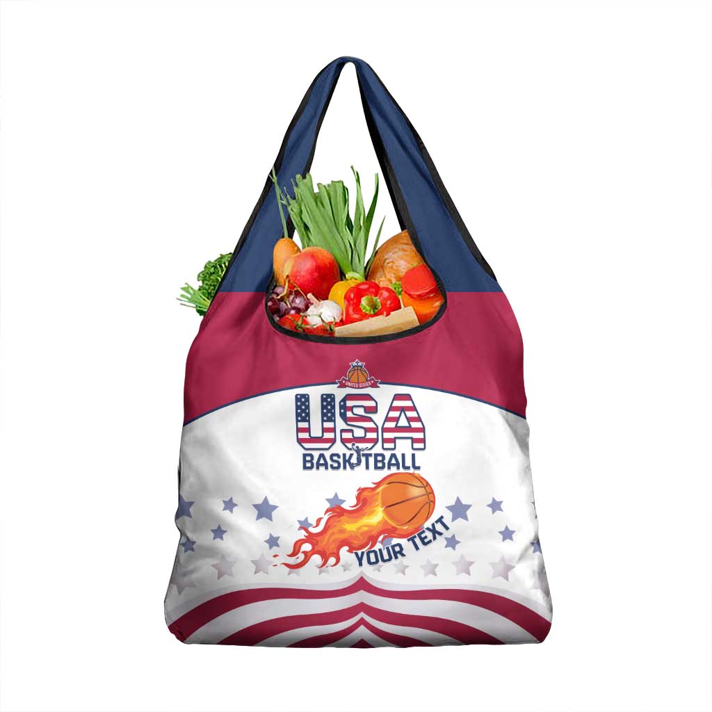 Custom United States Basketball Grocery Bag Go Champions