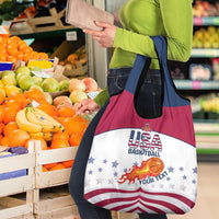 Custom United States Basketball Grocery Bag Go Champions
