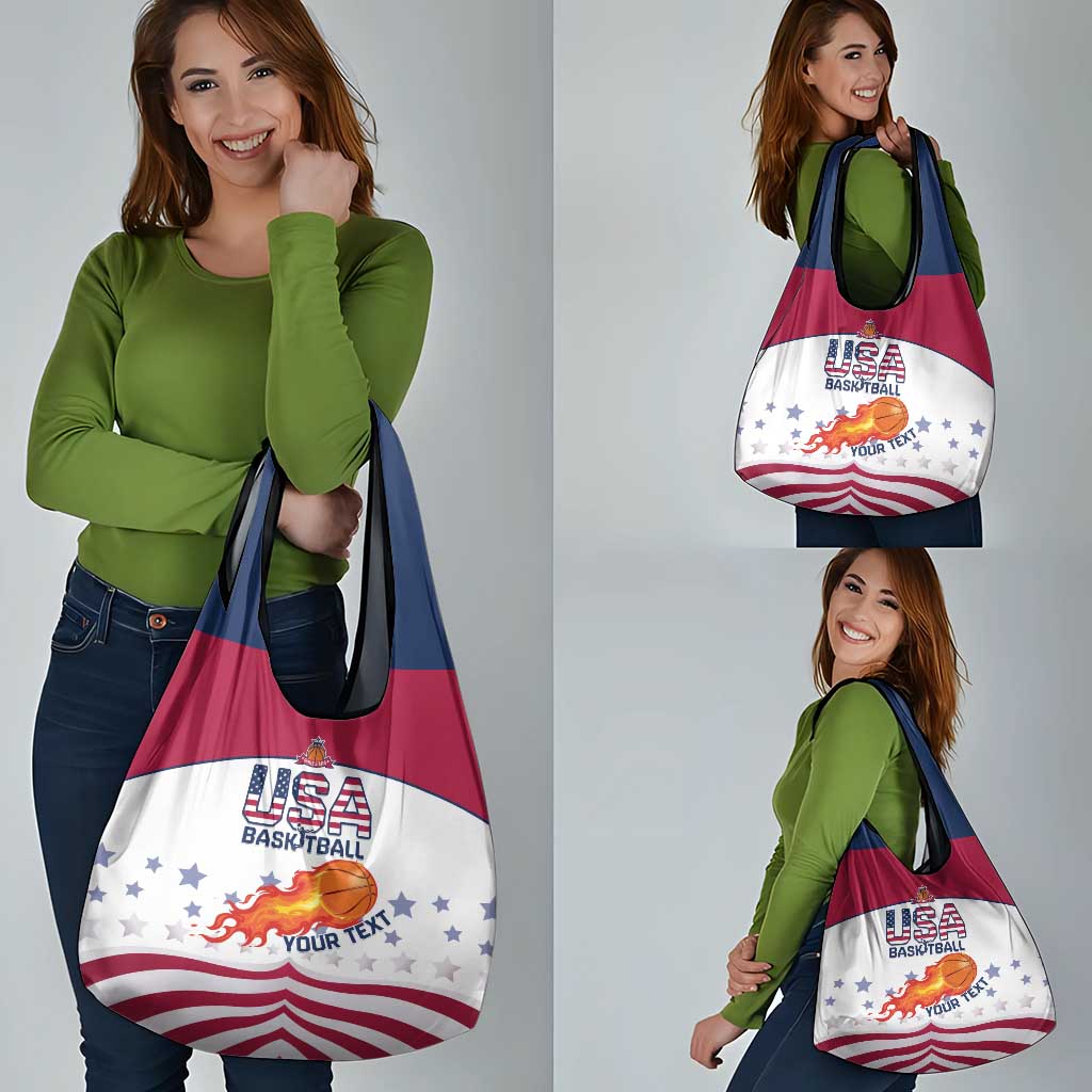 Custom United States Basketball Grocery Bag Go Champions