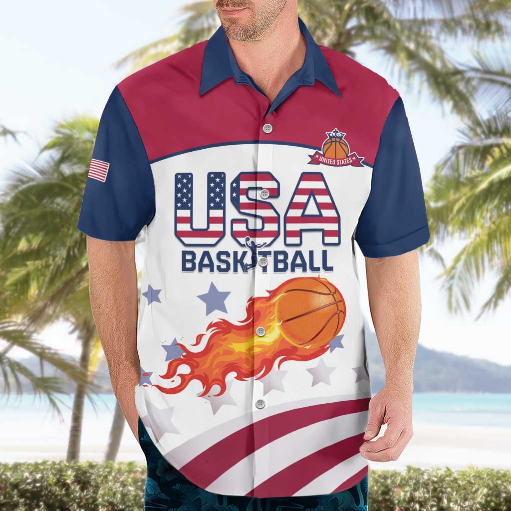 Custom United States Basketball Hawaiian Shirt Go Champions