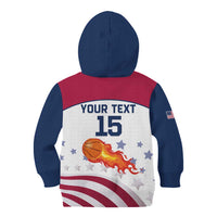 Custom United States Basketball Kid Hoodie Go Champions LT15