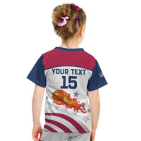 Custom United States Basketball Kid T Shirt Go Champions