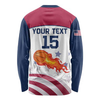 Custom United States Basketball Long Sleeve Shirt Go Champions