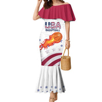 Custom United States Basketball Mermaid Dress Go Champions