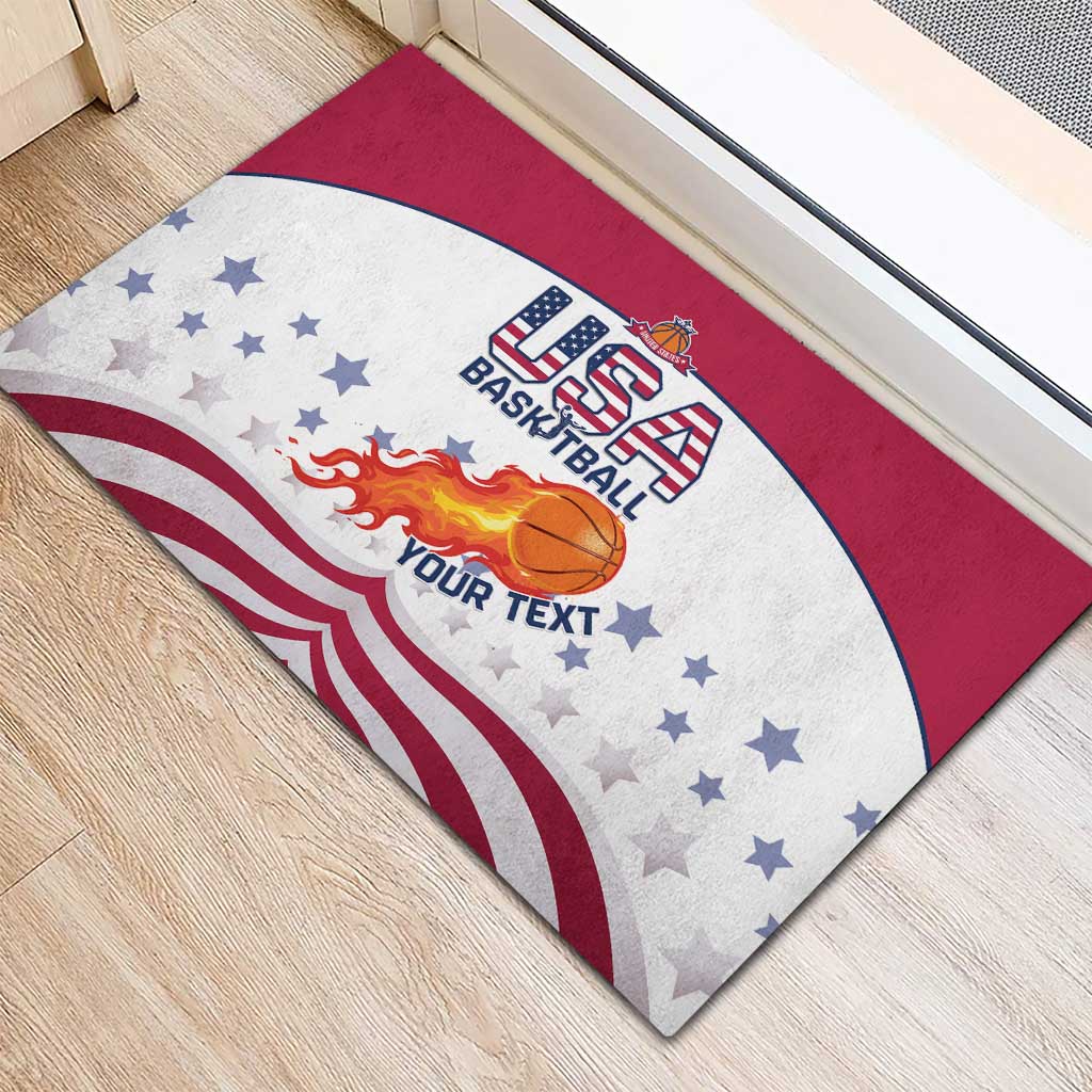 Custom United States Basketball Rubber Doormat Go Champions