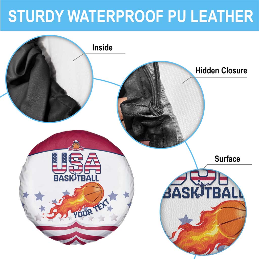 Custom United States Basketball Spare Tire Cover Go Champions