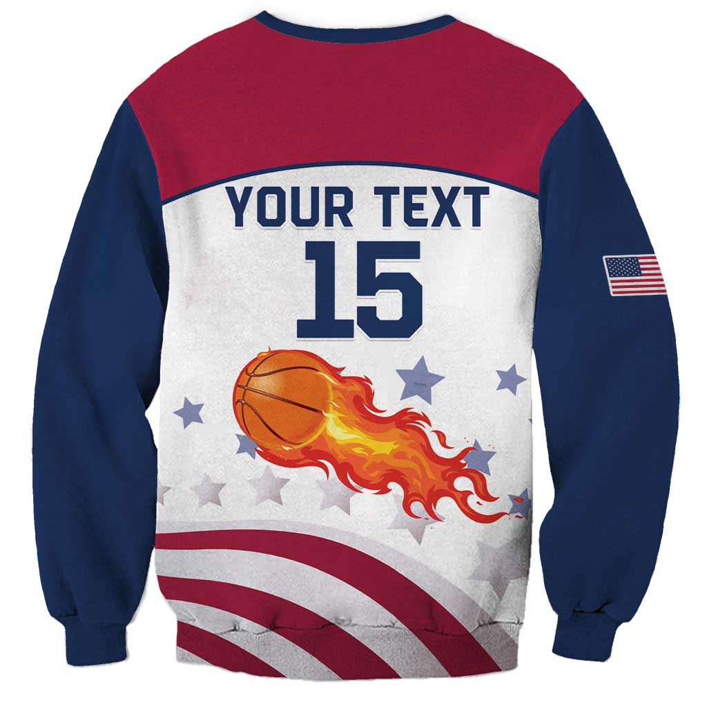 Custom United States Basketball Sweatshirt Go Champions