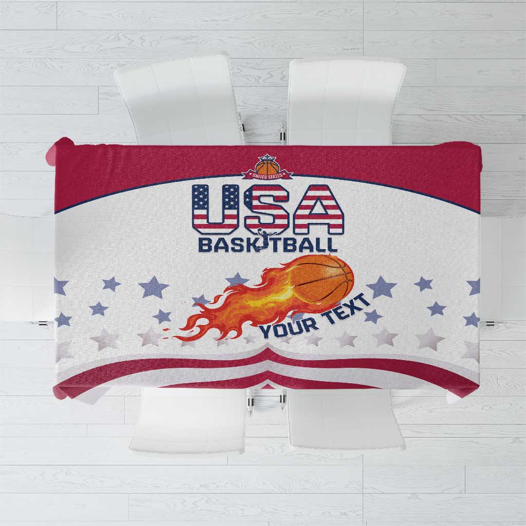 Custom United States Basketball Tablecloth Go Champions