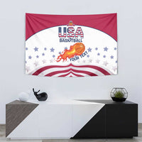 Custom United States Basketball Tapestry Go Champions