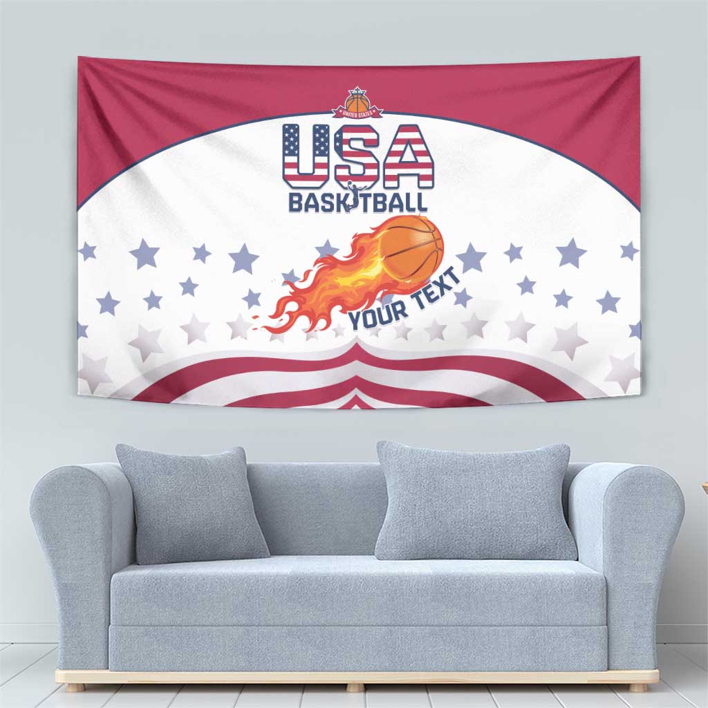 Custom United States Basketball Tapestry Go Champions