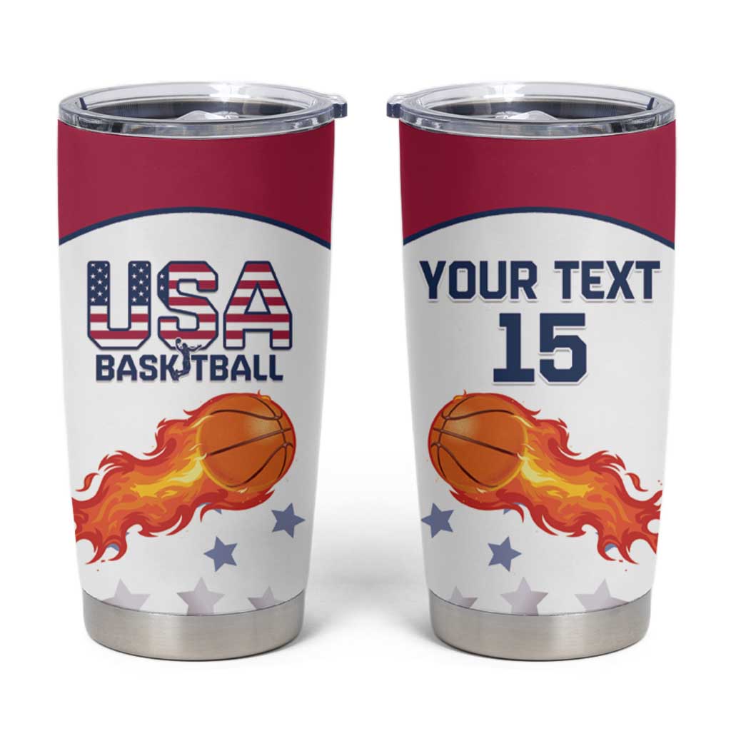 Custom United States Basketball Tumbler Cup Go Champions