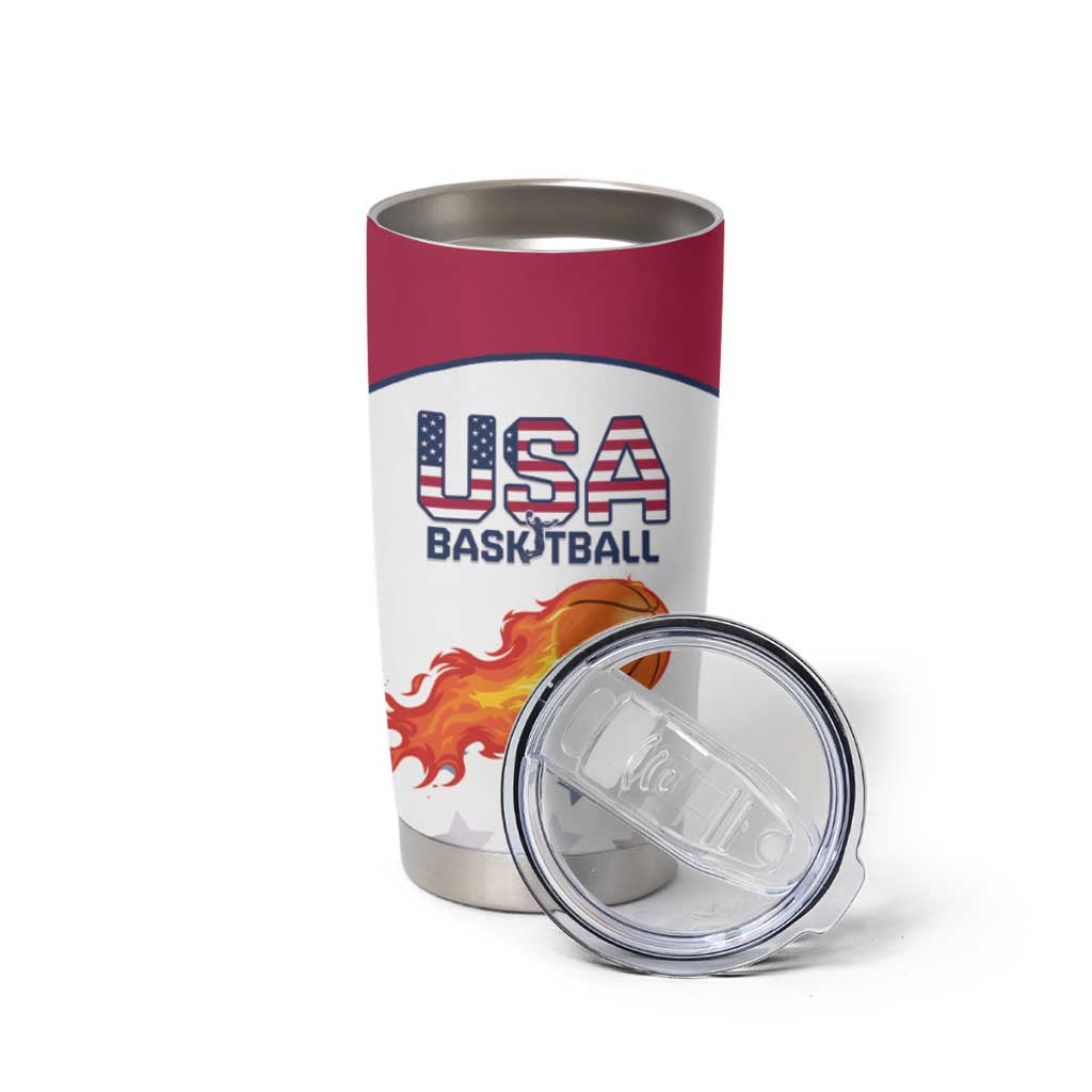 Custom United States Basketball Tumbler Cup Go Champions