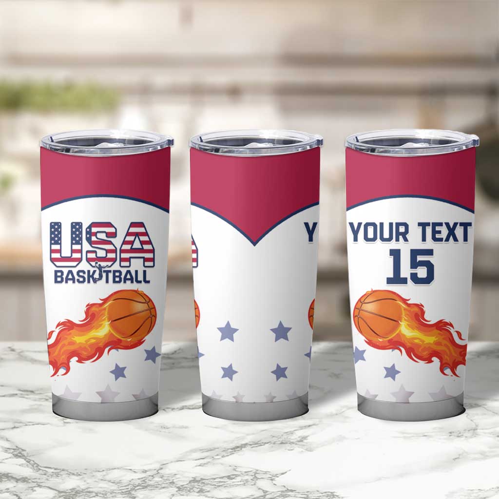 Custom United States Basketball Tumbler Cup Go Champions