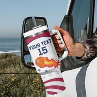 Custom United States Basketball Tumbler With Handle Go Champions