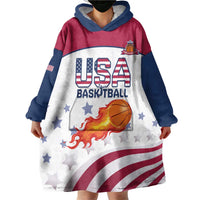 Custom United States Basketball Wearable Blanket Hoodie Go Champions