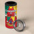 Personalised Cameroon National Day 4 in 1 Can Cooler Tumbler Coat Of Arms With Lion
