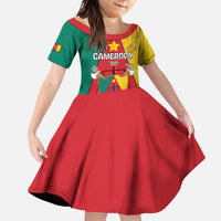 Personalised Cameroon National Day Family Matching Puletasi and Hawaiian Shirt Coat Of Arms With Lion