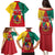 Personalised Cameroon National Day Family Matching Puletasi and Hawaiian Shirt Coat Of Arms With Lion
