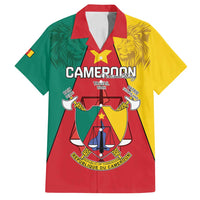 Personalised Cameroon National Day Family Matching Puletasi and Hawaiian Shirt Coat Of Arms With Lion